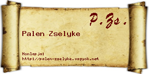 Palen Zselyke névjegykártya